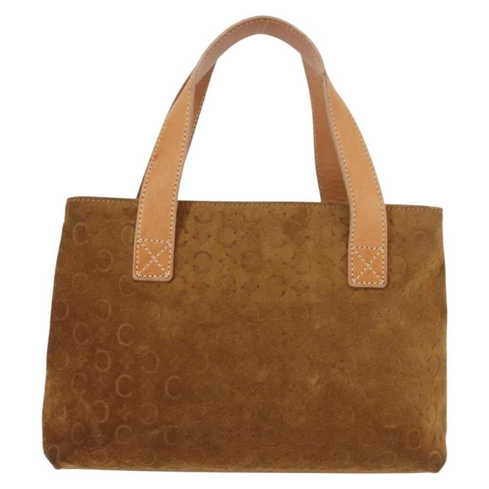 Celine Suede C Macadam Handbag Brown